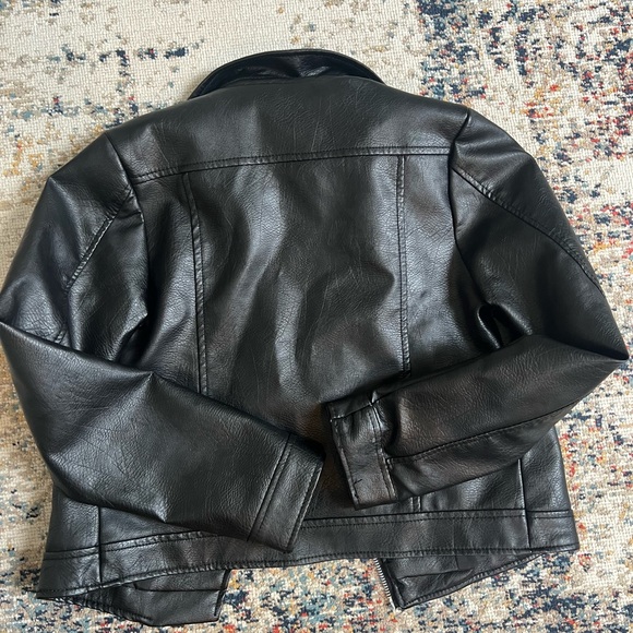 Primark Black Kids Faux Leather Jacket - Picture 7 of 8